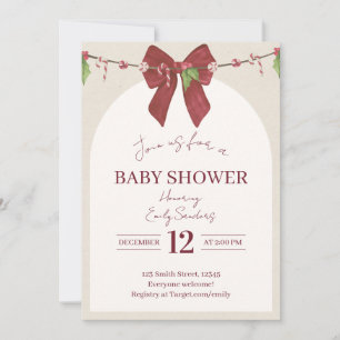 Neutrale Candy Cane Cutie Baby Kaart