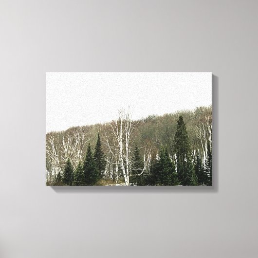 Neutrale canvas Wall Art - Winterlandschap Afdruk (Voorkant)