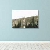 Neutrale canvas Wall Art - Winterlandschap Afdruk (Insitu (Houten vloer))