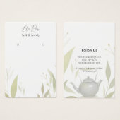 Neutrale Chic Foliage Ketel Kunstwerk Kaart (Voorkant /achterkant)