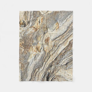 Neutrale Earth Tones Rock Stone Fleece Blanket Deken