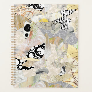 Neutrale Elegante Abstracte Collage Ontwerp Planner