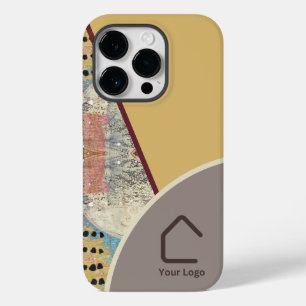 Neutrale elegantie met Abstracte accenten Logo Case-Mate iPhone 14 Pro Hoesje