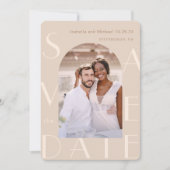 Neutrale foto Weddenschap Save The Date (Voorkant)