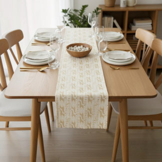 Neutrale Gele Giraffe Safari Boho Cake Tafel Korte Tafelloper