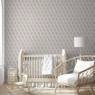 Neutrale Geometrische Babykamer Behang