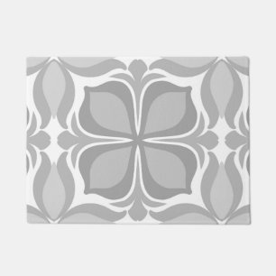 Neutrale geometrische tegels deurmat