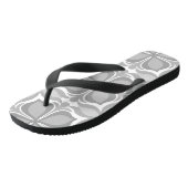 Neutrale geometrische tegels teenslippers (Schuin)