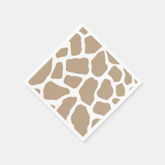 Neutrale Giraffe afdrukken Servet (Hoek)