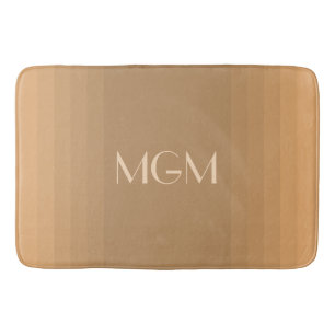Neutrale gradatie monogram badmat