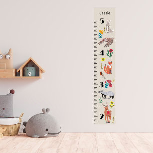 Neutrale groeikaart van Cute Woodland Animals Poster