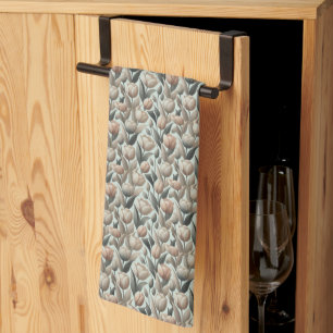 Neutrale Groene Tuin Tulp Keukenhanddoek