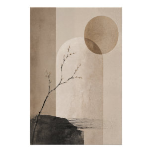 Neutrale Japandi Poster – Minimalistische Wabi Sab Perfect Poster