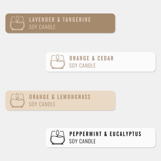 Neutrale kaars, tamper-proof Logo Labels (Groep)