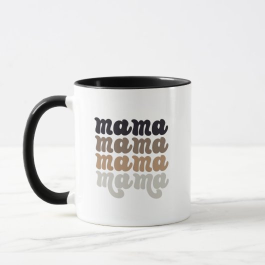 Neutrale Keramische Mama Mok - Moederdag Gift (Links)