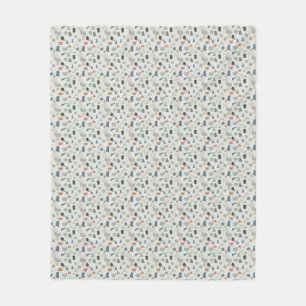 Neutrale Kleur Geometrisch Patroon – Hedendaags Fleece Deken