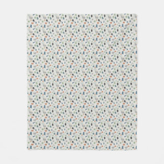 Neutrale Kleur Geometrisch Patroon – Hedendaags Fleece Deken