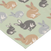 Neutrale kleuren van het Cute Rabbit Pattern-patro Tafelkleed (Gekanteld)