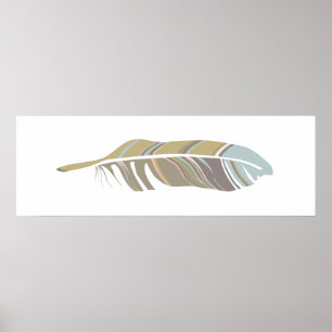 Neutrale kleurenillustratie met vetfilter poster