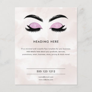 Neutrale Lash / Brow Artist Flyer   Je hebt mijn d