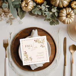 Neutrale Liefde in de herfst Herfstloof Bruiloft B Servet