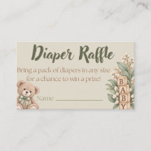 Neutrale Luier Lotkaart | Baby Shower