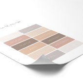 Neutrale maanden van het jaar educatief poster (Hoek)