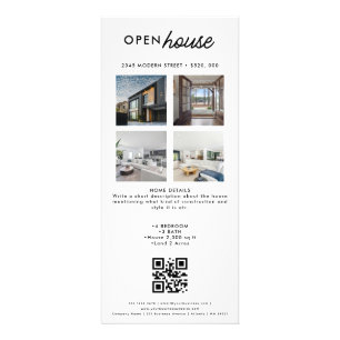 Neutrale makelaar Rack Card Reclamekaart