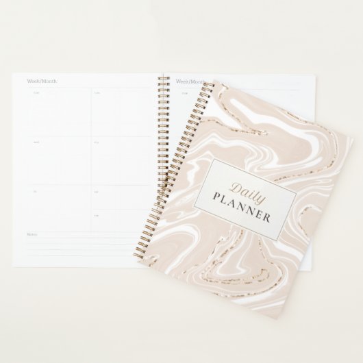 Neutrale minimalistisch dagplan planner (Display)