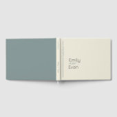 Neutrale moderne minimalistische bruiloft gastenboek (Volledig)