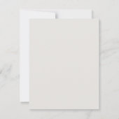 Neutrale moderne scrolls minimalistische bruiloft save the date (Achterkant)