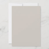 Neutrale monogram Afstuderen Aankondiging (Achterkant)