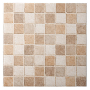 Neutrale mozaïektegels – Zand beige keramische teg Tegeltje