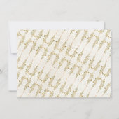 Neutrale oker crème groen rustieke verlovingsfeest kaart (Achterkant)