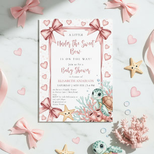 Neutrale onder de zee lint lieve schat baby shower kaart