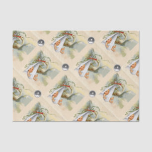 NEUTRALE OOIEVAAR BABY SHOWER WITTE EDELSTENEN TISSUEPAPIER