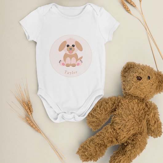 Neutrale persoonlijke baby shower romper
