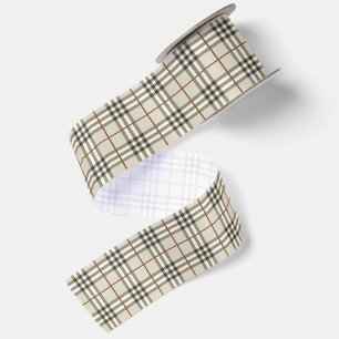Neutrale Plaid Knusse Klassieke Patroon Lint