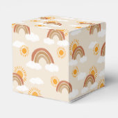 Neutrale Rainbow Boho Favor Box Bedankdoosjes (Achterkant)