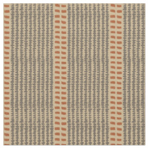 Neutrale rustieke terracotta Marokkaanse ikat vloe Stof