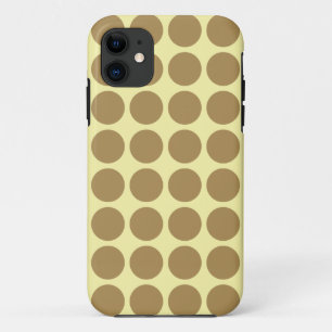 Neutrale Stippen Teak Cream iPhone 11 Hoesje