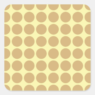Neutrale Stippen voor Putty Cream Vierkante Sticker