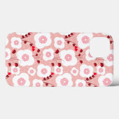 Neutrale stoffen - Poppies roze Case-Mate iPhone Case (Achterkant (horizontaal))