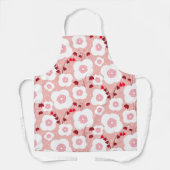 Neutrale stoffen - Poppies roze Schort (Voorkant)