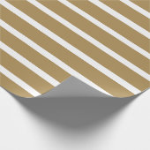 Neutrale strepen toppen cadeaupapier (Hoek)