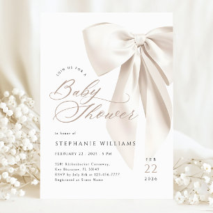 Neutrale Strik Baby Shower Kaart
