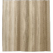 Neutrale tapecaramel douchegordijn (Voorkant)