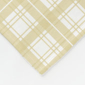 neutrale tartan-herfst fleece deken (Hoek)