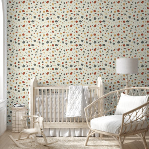 Neutrale Terrazzo Stijl Behang