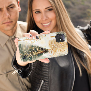 Neutrale tinten boeiend kerstmagie iPhone 13 pro hoesje